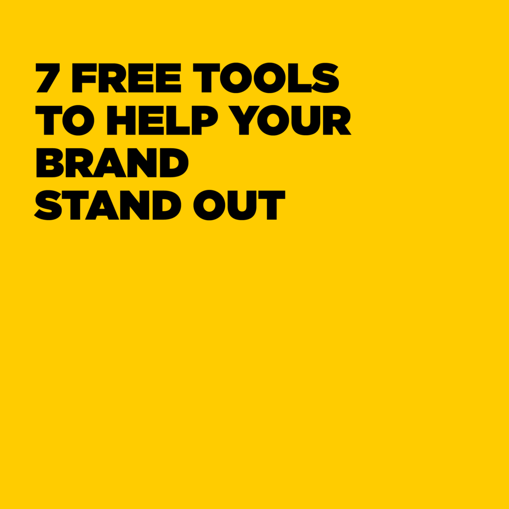 Free tools for your brand
