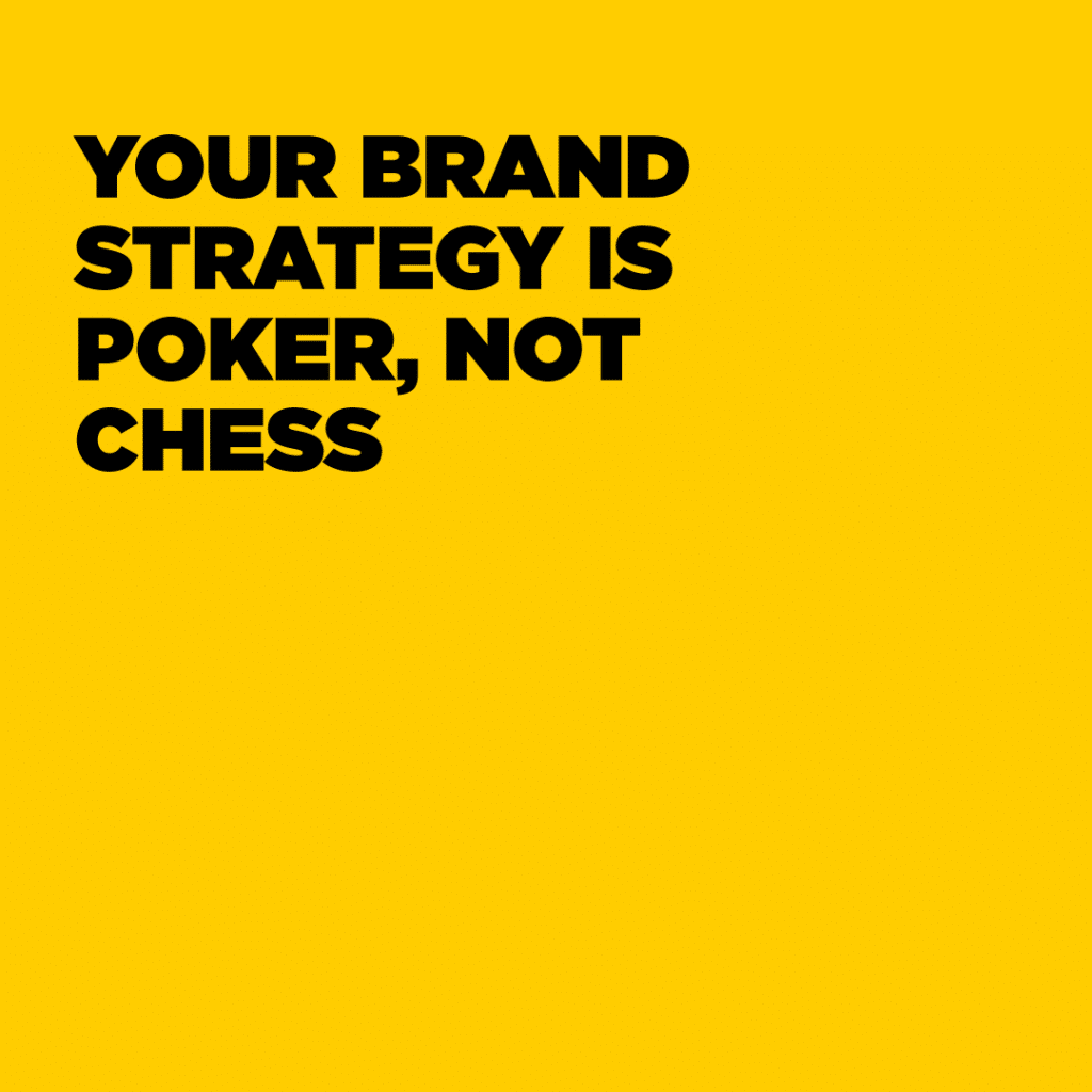 Brand Strategy is Poker The Media Farm
